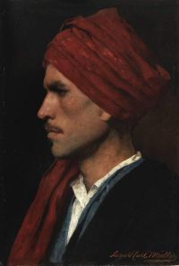 Muller Leopold Carl Portrait Of A Man In Profile
