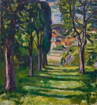 Munch Edvard Garden In Kragero canvas print