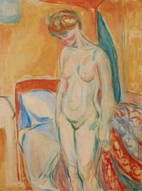 Munch Edvard Standing Nude canvas print