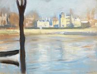Munch Edvard The Seine At Saint Cloud canvas print