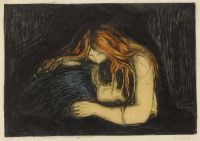 Munch Edvard Vampire Ii canvas print