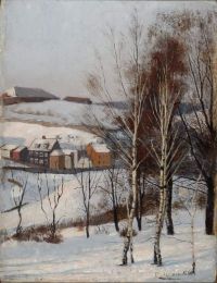 Vista de Munch Edvard desde Fossveien Oslo
