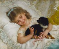 Munier Emile Her Best Friend 1882 1 canvas print