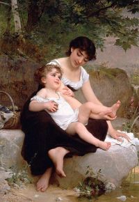 Munier Emile Mother And Child