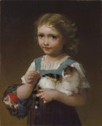 Munier Emile The Pet Kitten 1878