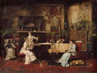 Munkacsy Mihaly The Music Room 1878 canvas print