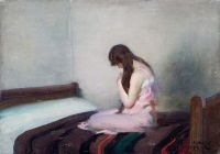 Munnings Alfred James A Girl On A Bed 1917