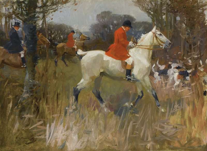 Munnings Alfred James A Hunting Morn canvas print
