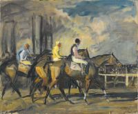 Munnings Alfred James After The Steeplechase At Newbury canvas print