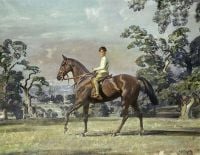 Munnings Alfred James Arturo Von Schroeders On A Polo Pony In A Landscape Ca. 1929 canvas print