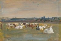 Munnings Alfred James Cattle At Thorington Street 1947 canvas print