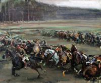 Munnings Alfred James Charge Of Flowerdew S Squadron 1918 canvas print