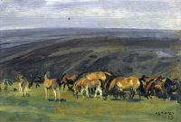 Munnings Alfred James Exmoor Ponies Ca. 1940