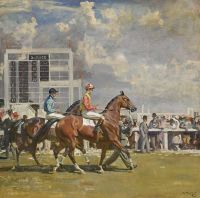 Munnings Alfred James Going Out At Epsom