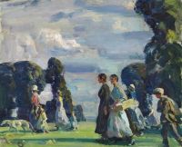 Munnings Alfred James Hop Pickers Returning Ca. 1919 canvas print