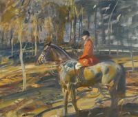 Munnings Alfred James Huntsman By A Covert Ca. 1913