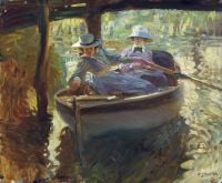 Munnings Alfred James Idle Moments Or The Boathouse 1906 1 canvas print