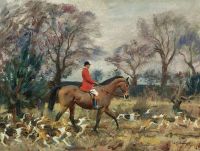 Munnings Alfred James In The Woods At Belvoir Castle Ca. 1920 canvas print