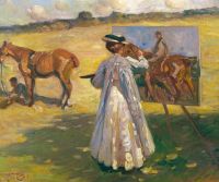 Munnings Alfred James Laura Knight Painting canvas print