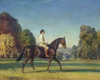 Munnings Alfred James Millicent Baron On Magpie 1929