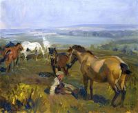 Munnings Alfred James On Exmoor Ca. 1940 canvas print