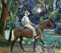 Munnings Alfred James Return From The Nets Portrait Of Stephen Edward Vivian Smith 1919
