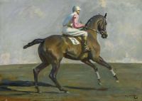 Munnings Alfred James Study For Going to the Start Ca. 1945