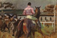 Munnings Alfred James Study For Hurst Park Winter Meeting Ca. 1944 canvas print