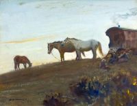 Munnings Alfred James The Camp 1910 canvas print