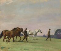 Munnings Alfred James The Green Meadow Ca. 1920