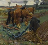 Munnings Alfred James The Plough In Early Spring 1901