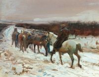 Munnings Alfred James The Road To The Fair 1910 canvas print