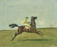 Munnings Alfred James The Runaway   Newmarket Incident 1950 canvas print