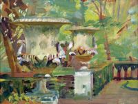 Munnings Alfred James The Terrace canvas print