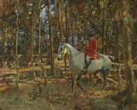 Munnings Alfred James The Whip Trevelloe Wood Cornwall canvas print
