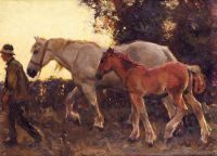Munnings Alfred James Wending Home Ca. 1905 canvas print