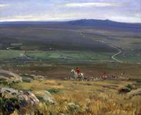 Munnings Alfred James Western Hunt Zennor Hill 1912 canvas print