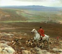 Munnings Alfred James Western Hunt Zennor Hill 1912 1 canvas print