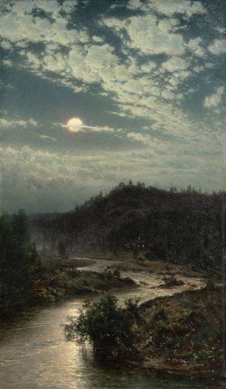 Munsterhjelm Hjalmar Moonlight Landscape 1 canvas print