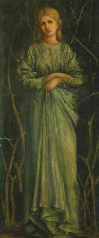 موراي تشارلز فيرفاكس امرأة في قماش أخضر 1880 85 مطبوعة على القماش