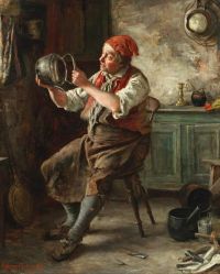 Muschamp Francis Sydney A Tinker S Workshop 1884