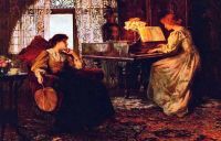 Muschamp Francis Sydney Die Klavierstunde 1879 Leinwanddruck