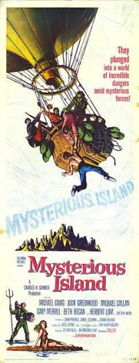 جزيرة غامضة 1961 ملصق فيلم