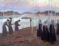 Nesterov Mikhail Vasilyevich The Fathers Hermis And The Sisters Pure