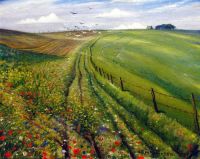Nevinson Christopher On The Downs canvas print