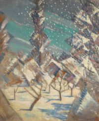 Nevinson Christopher Die vier Jahreszeiten Winter Ca. Leinwanddruck von 1918