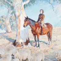 Nicholas Hilda Rix Bringing In The Sheep Ca. 1936 canvas print