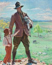 Nicholas Hilda Rix The Shepherd Of Knockalong 1933 canvas print