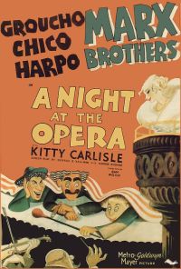 Stampa su tela Night At The Opera 1935 Movie Poster