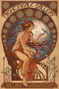 Nightingale Gallery Poster By Chronoperates canvas print